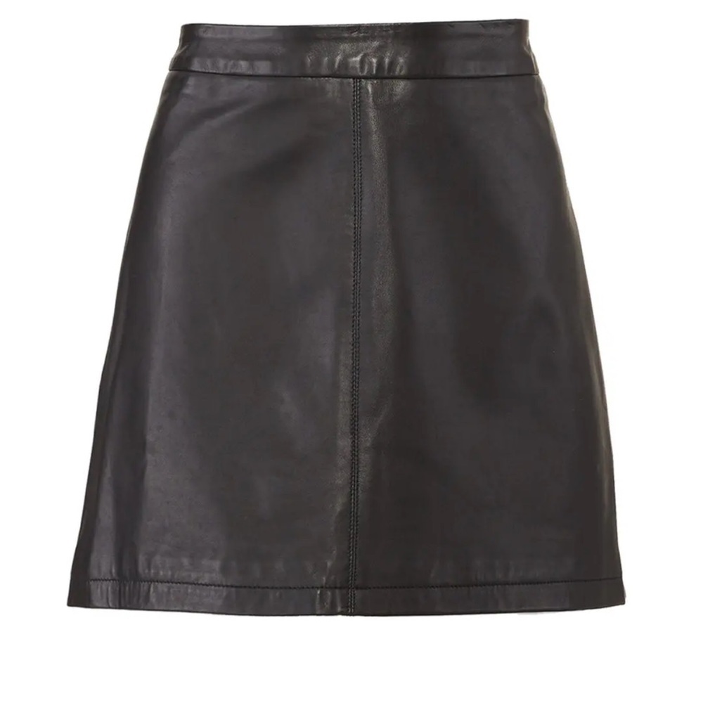 CUPCAKES AND CASHMERE | 100% Leather Skirt - Picture 4 of 16
